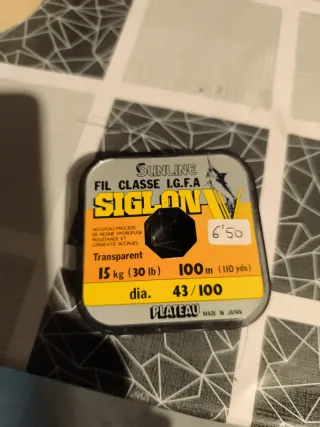 Sedal Sunline Siglon V 15kg 100m Transparente