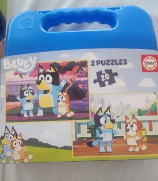 Lote de puzzles de Bluey nuevos sin estrenar.