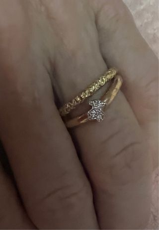 Anillo Tous Oro Diamantes CON CERTIFICADO