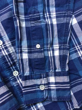 Camisa Levi's cuadros azul y blanco Talla M