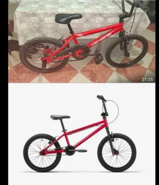Bicicleta BMX Wipe 500 Rojo 20