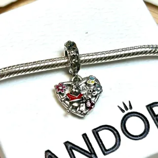 Charm Corazón Winnie Pooh Plata