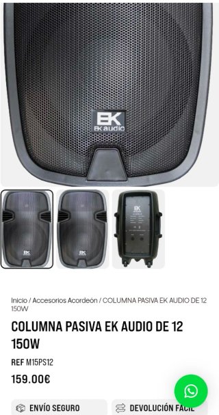 Altavoces EK Audio Negros
