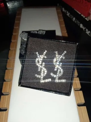 Pendientes YSL Plata
