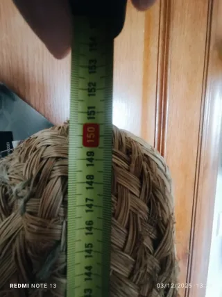 Perchero cactus gigante de paja decorativo