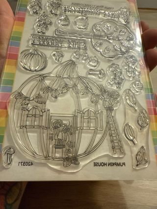 Sellos Waffle Flower - Pumpkin House