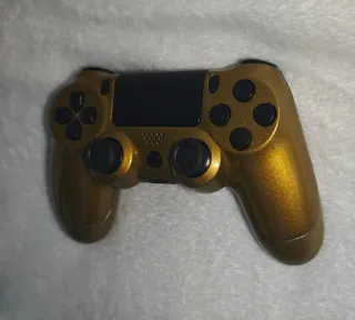 Mando PS4 Oro Personalizado Botones Negros