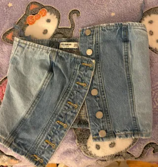 Corset vaquero Pull&Bear botones Talla M