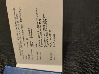 Moneda 1/2 Dólar Liberty 1986 USA