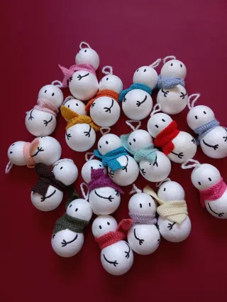 18 decorazioni albero di Natale Pupazzi Neve