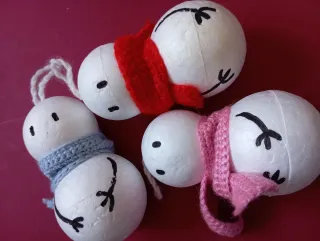 18 decorazioni albero di Natale Pupazzi Neve