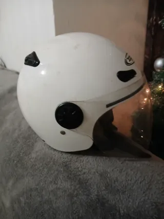 Casco Moto Zeus Talla M Blanco