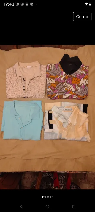 Camisas manga corta vintage