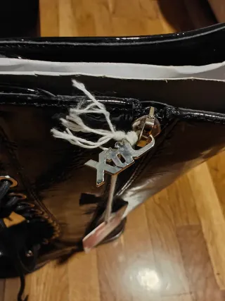 Botas Xti Talla 36 Negras Charol