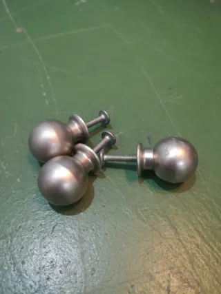 Lote 13 Tiradores Cajón Cristal y Metal