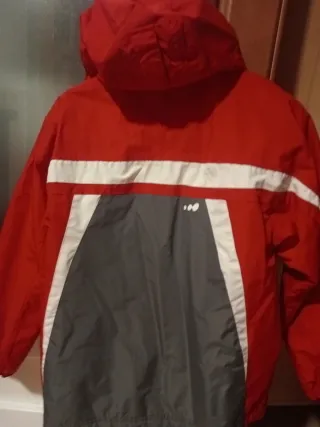 Chaqueta de esquí Wed'ze roja y gris