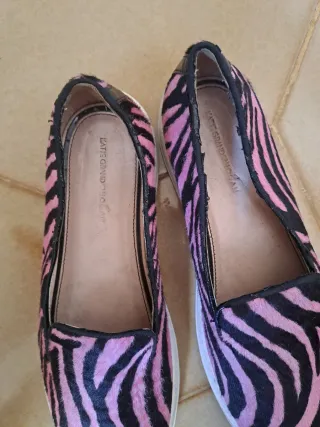 Hogan Scarpe Donna Tg 36 Zebrate Rosa/Nero