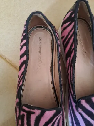 Hogan Scarpe Donna Tg 36 Zebrate Rosa/Nero