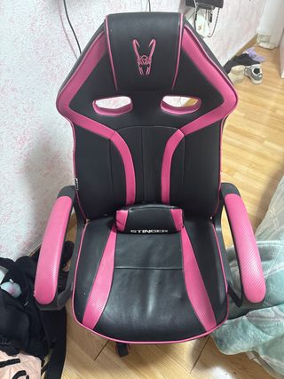 Silla Gamer Rosa y Negra