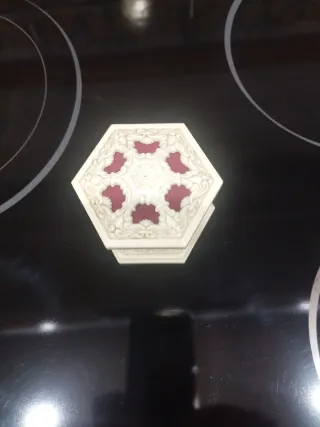 Cajita joyero tipo marfil