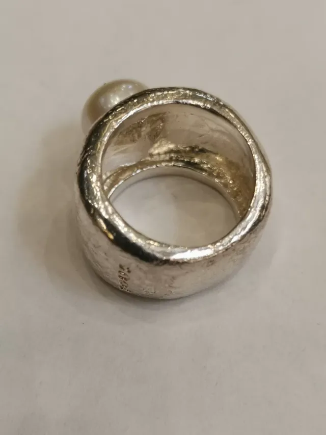 Anillo Tous Plata y perla