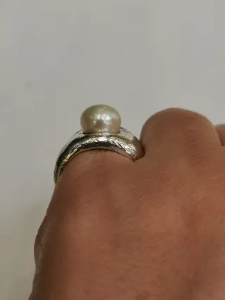 Anillo Tous Plata y perla