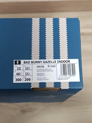 Adidas Gazelle Benito X Bad Bunny Talla 46 2/3