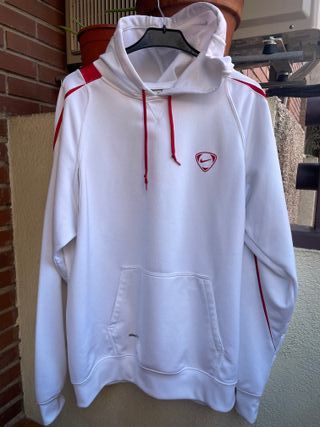 Sudadera Nike Blanca Roja Chico