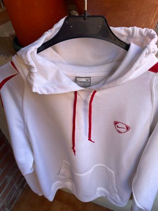 Sudadera Nike Blanca Roja Chico