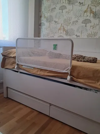 Barrera de Cama Prenatal Blanca