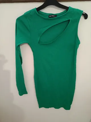 Vestido TALLY WEiJL verde talla S