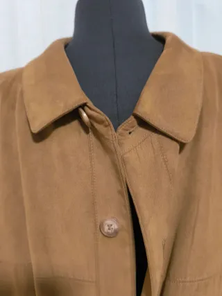 Chaqueta efecto ante