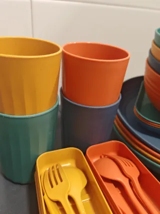 Juego Vajilla HOMEGN 32 Piezas Plástico