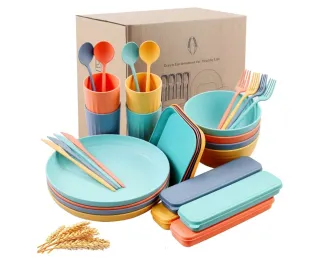 Juego Vajilla HOMEGN 32 Piezas Plástico