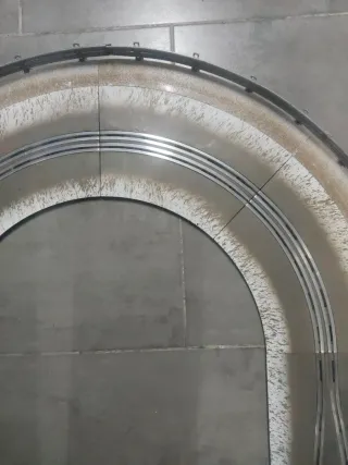 Scalextric curva superdeslizante pista negra