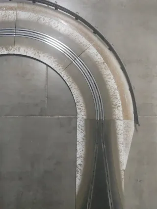 Scalextric curva superdeslizante pista negra