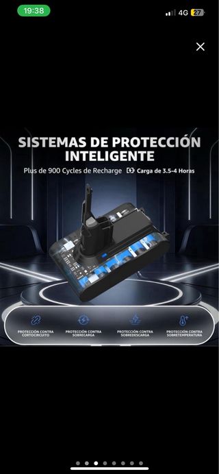 NUEVA Batería Dyson V7 99000 mAh + Filtros