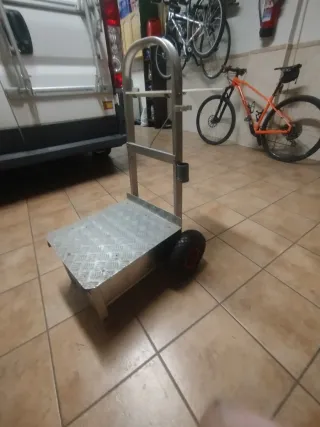 Carro de pesca pará la playa