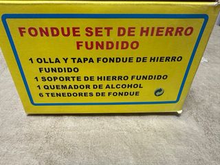 Set de Fondue Hierro Negro.A estrenar.