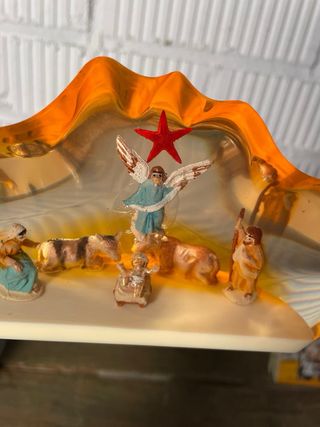 DIORAMA PESEBRE RESINA. AÑOS 70. A ESTRENAR