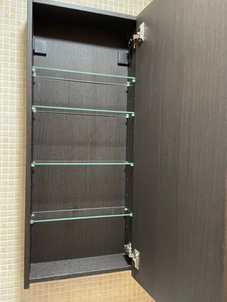 Conjunto 2 Muebles Baño Madera marron