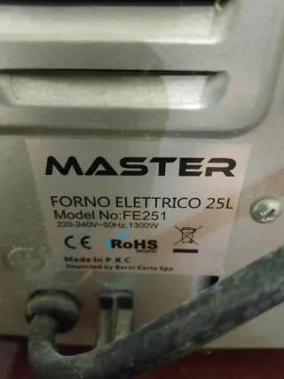 Fornetto elettrico Master