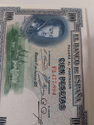 Trío Billetes 100 Pesetas 1925 Correlativos