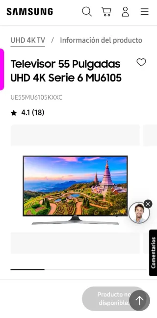 Samsung TV 55 + Barra Sonido