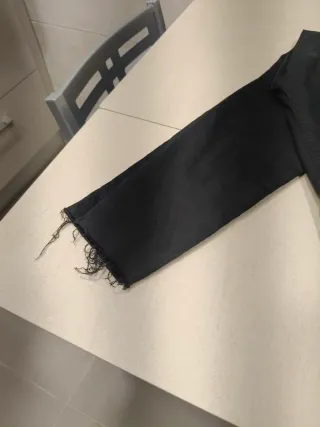 Pantalón negro Stradivarius algodón 14/ años