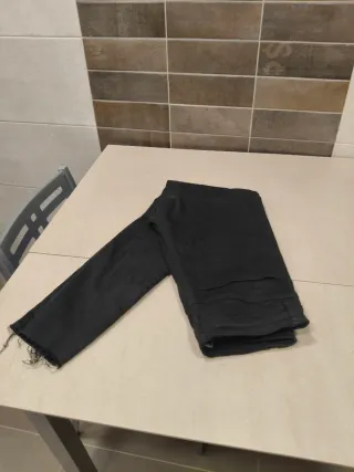 Pantalón negro Stradivarius algodón 14/ años