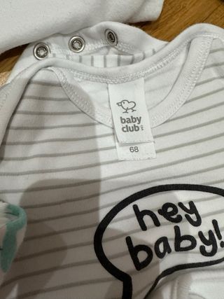 Lote bodies manga larga 3-6 meses 68 cm