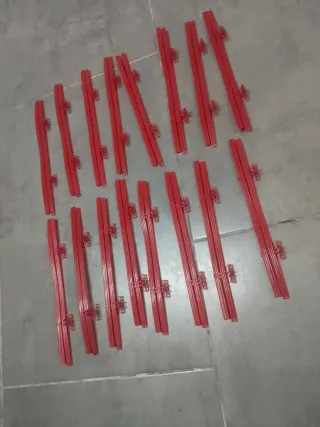 Scalextric lote 16 vallas pista gris moderna