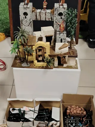 Figuras Belén Nacimiento LOTE COMPLETO 2 CAJAS