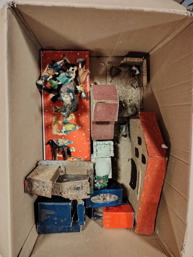 Figuras Belén Nacimiento LOTE COMPLETO 2 CAJAS